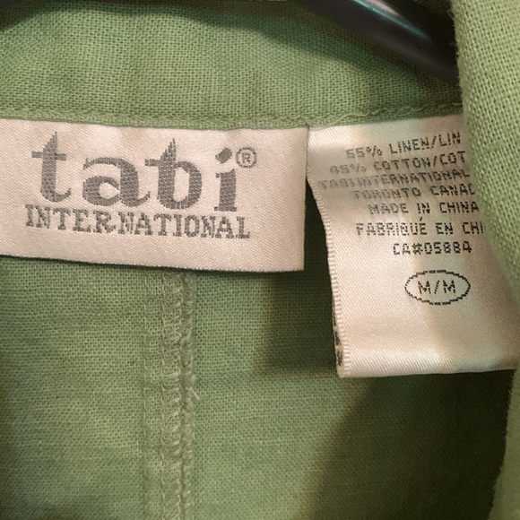TABI INTERNATIONAL LINEN TOP - Picture 2 of 5